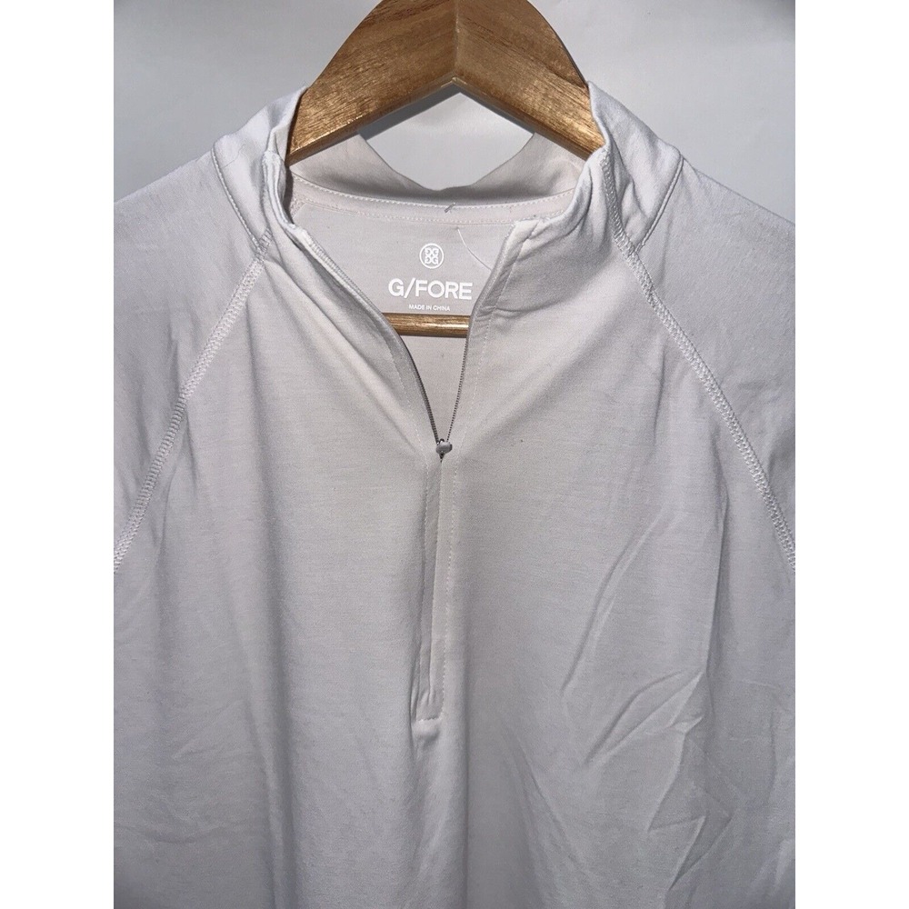 G/FORE White Lightweight Quarter-Zip Shirt Jacket